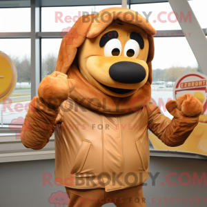 Tan Currywurst mascot...