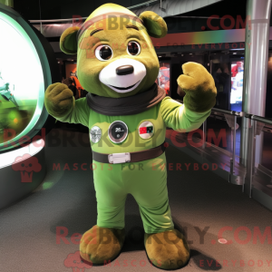 Oliven Astronaut maskot...