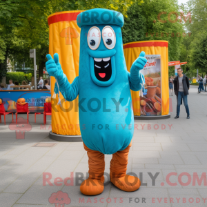 Cyan Currywurst máscara de...