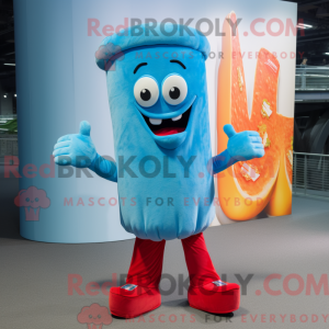 Cyan Currywurst mascot...