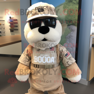 Beige Marine Recon maskot...