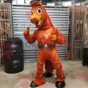 Fantasia de mascote Rust Mare com macacão e cintos de smoking - Mascotes Mare - REBROKO_339544 - RedBrokoly.com