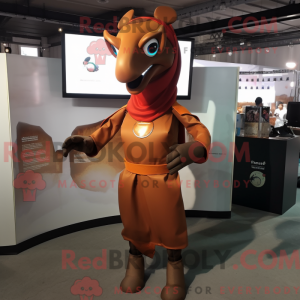 Rust Mare maskotdraktfigur...