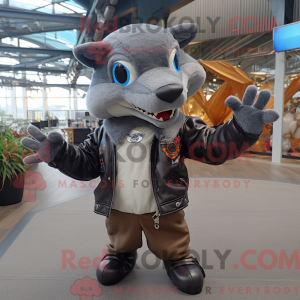 Gray Swordfish mascot...