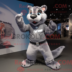 Grijs Puma-mascottekostuum...