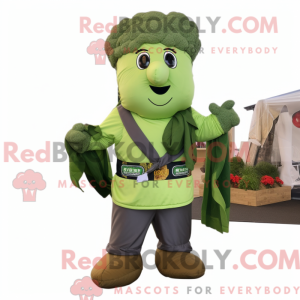 Oliven Broccoli maskot...