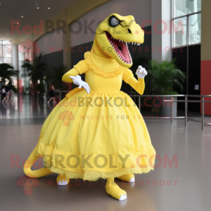 Citrongul T Rex maskot...