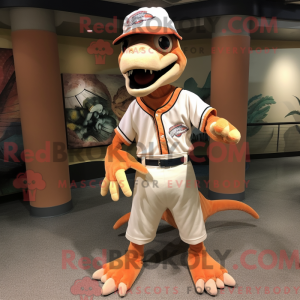 Peach Deinonychus mascot...