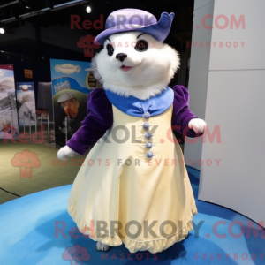 Cream Ferret mascot costume...