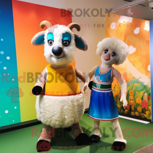 Ram-mascottekostuumkarakter...