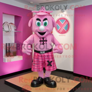Pink Celtic Cross maskot...