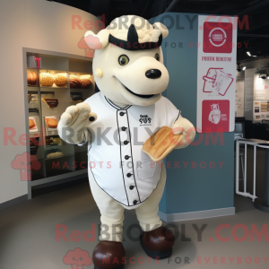 Postava maskota White Beef...