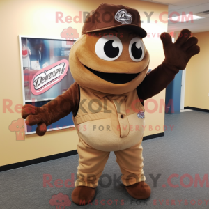 Brown Baseball Glove mascot...