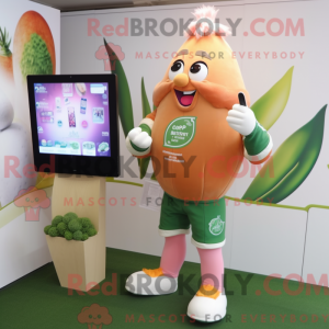 Peach Asparagus mascot...