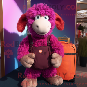 Máscara Magenta Merino Sau...