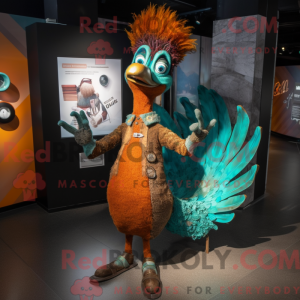 Rust Peacock mascarado com...