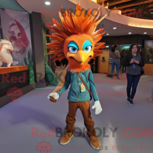 Costume de mascotte de paon...