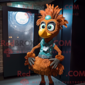 Rust Peacock mascarado com...