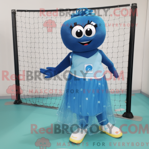 Blue Volleyball Net mascot...