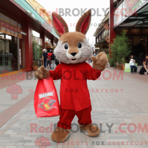 Red Wild Rabbit maskot...