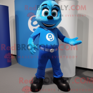 Costume mascotte de Blue...