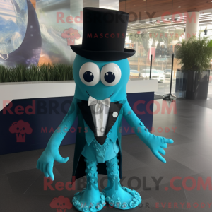 Cyan Octopus máscara...
