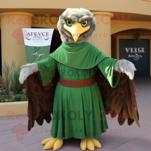 Olive Eagle maskot kostym...
