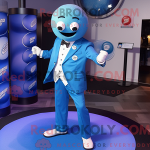 Blauwe golfbal...