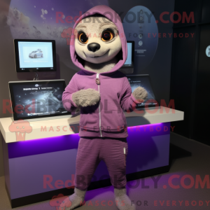 Lavendel Meerkat mascotte...