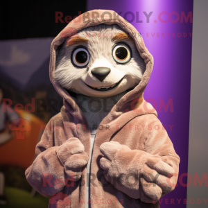 Lavendel Meerkat maskot...