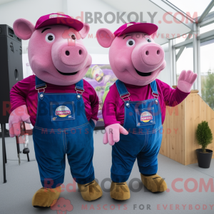 Personnage mascotte Magenta...