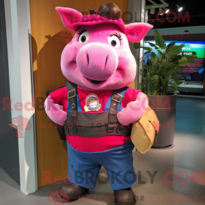 Personaggio mascotte scrofa...