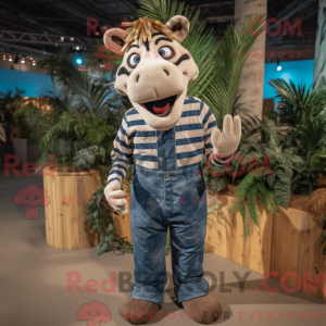 Tan Zebra-mascottekostuum...