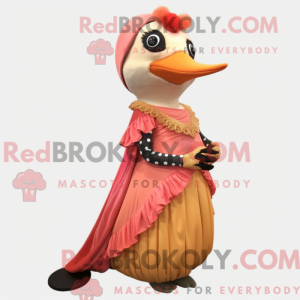 Peach Woodpecker mascot...