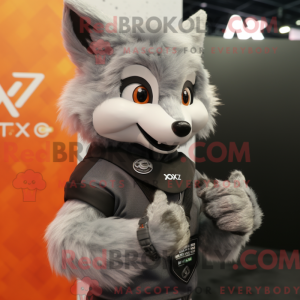 Silver Fox-maskotdraktfigur...