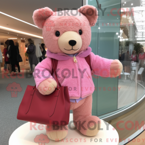 Máscara Rosa Teddy Bear com...