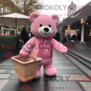 Rosa Teddy Bear maskot...