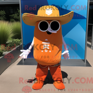 Orange Cowboy maskot...