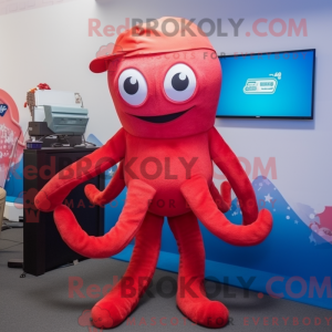 Maskotka Red Octopus...