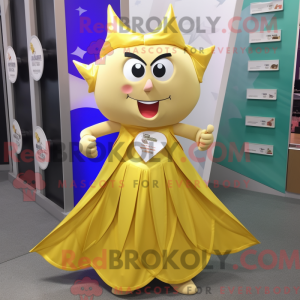 Gold Ray mascot costume...