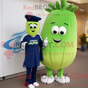 Navy selleri maskot drakt...