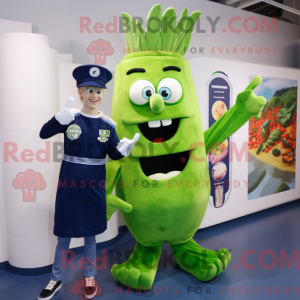 Navy Celery mascottekostuum...
