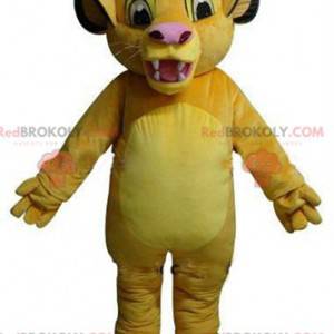 Mascote Simba, o famoso filhote de leão em O rei leão -