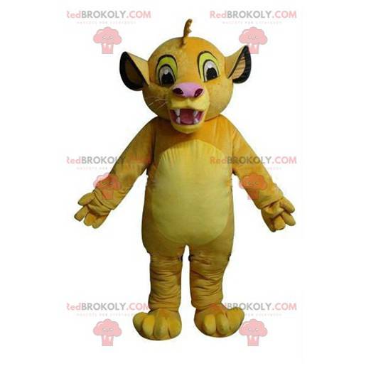 Mascot Simba, de beroemde leeuwenwelp in The Lion King -