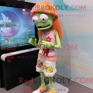 Figura de máscara de zumbi...