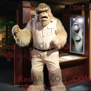 Figura de máscara de gorila...