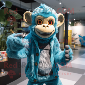 Cyan Monkey mascotte...