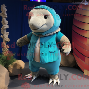Disfraz de mascota Cyan...