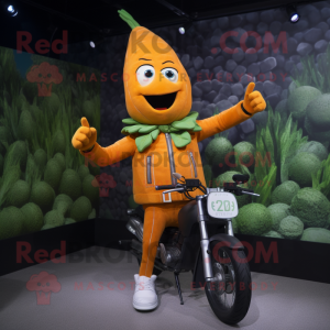 Oransje asparges maskot...