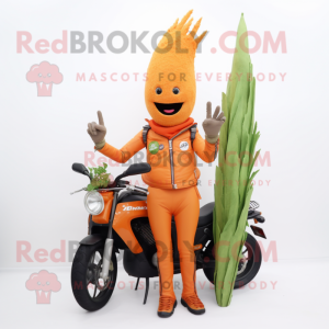 Oranje asperges mascotte...